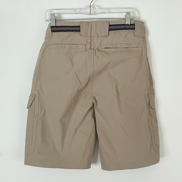 Eddie Bauer Tan Belted Cargo Shorts - Picture 2 of 4